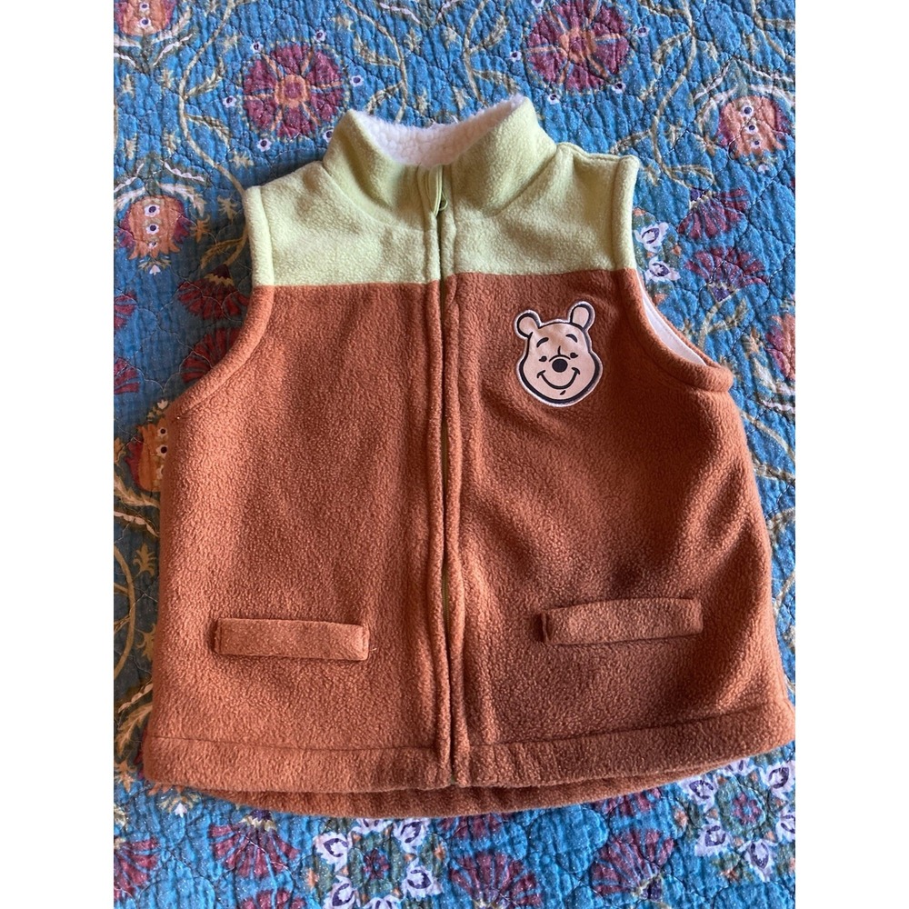 Disney Baby Winnie The Pooh Fleece Vest - 24 Months - Sherpa Lines